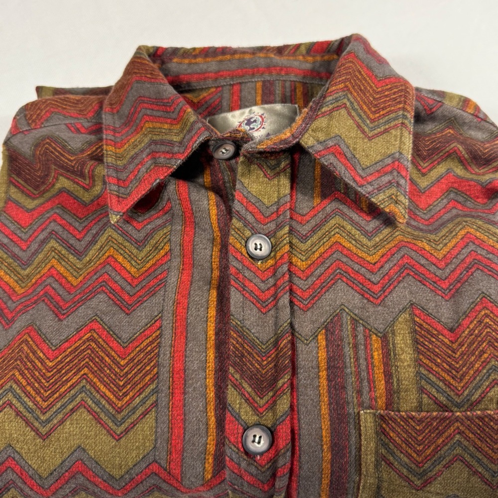 Territory Ahead Men XL Geometric Aztec L/S Button Shirt Southwest Cowboy Western - Picture 11 of 12